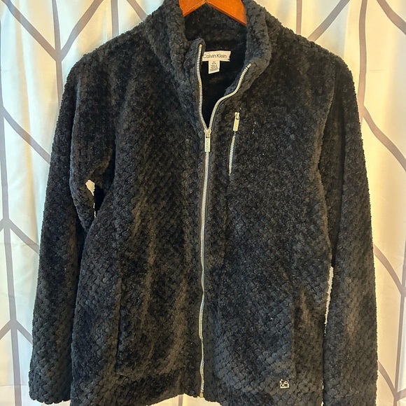 Calvin Klein Black Textured Jacket - Picture 7 of 7